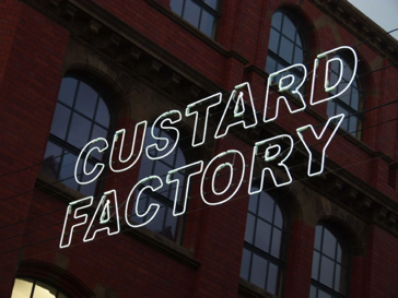 new custard 
factory neon